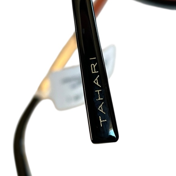 Tahari Oversized Cat Eye Black Gold Sunglasses Pink Ombre Fade main image 6